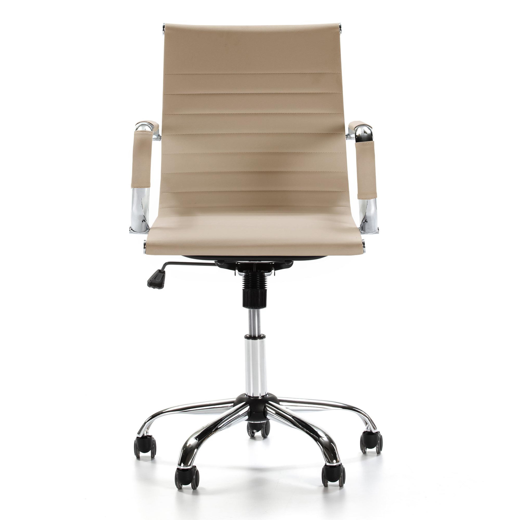 Voir la diapositive 2 : VS VENTA-STOCK Fauteuil de Bureau Croma inclinable Taupe,Cuir Synthétique