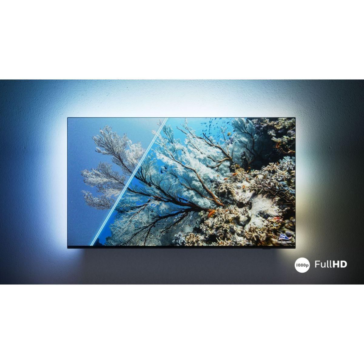 Philips TV LED 32PFS6939 Blanc Ambilight