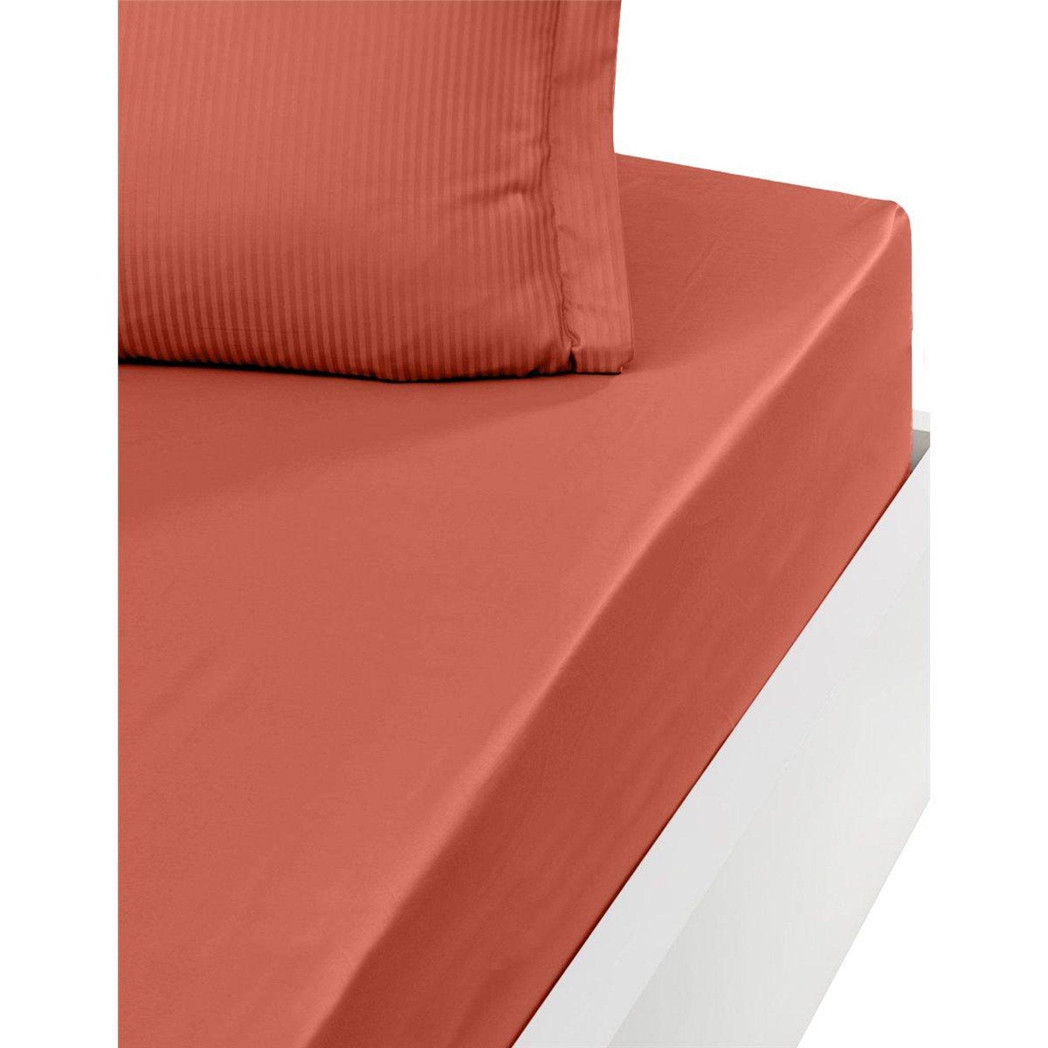 Voir la diapositive 1 : Sensei Maison Drap housse uni satin de coton bonnet 40 cm VERSALUXE PLUS