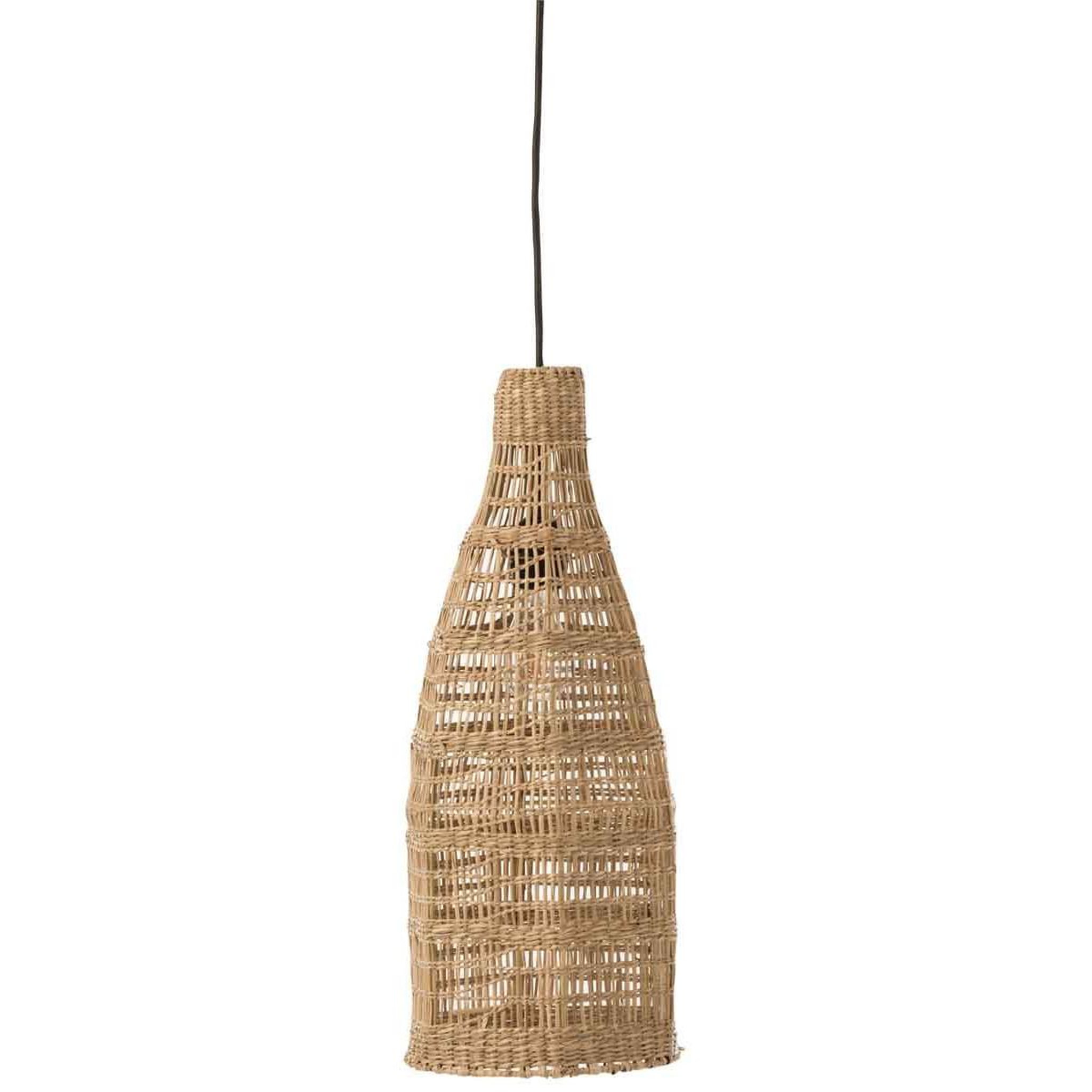 Voir la diapositive 2 : J-LINE Abat-Jour Suspendu en Rotin  Zostere  52cm Beige