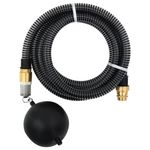 VIDAXL Tuyau d'aspiration avec raccords en laiton noir 1,1  4 m PVC