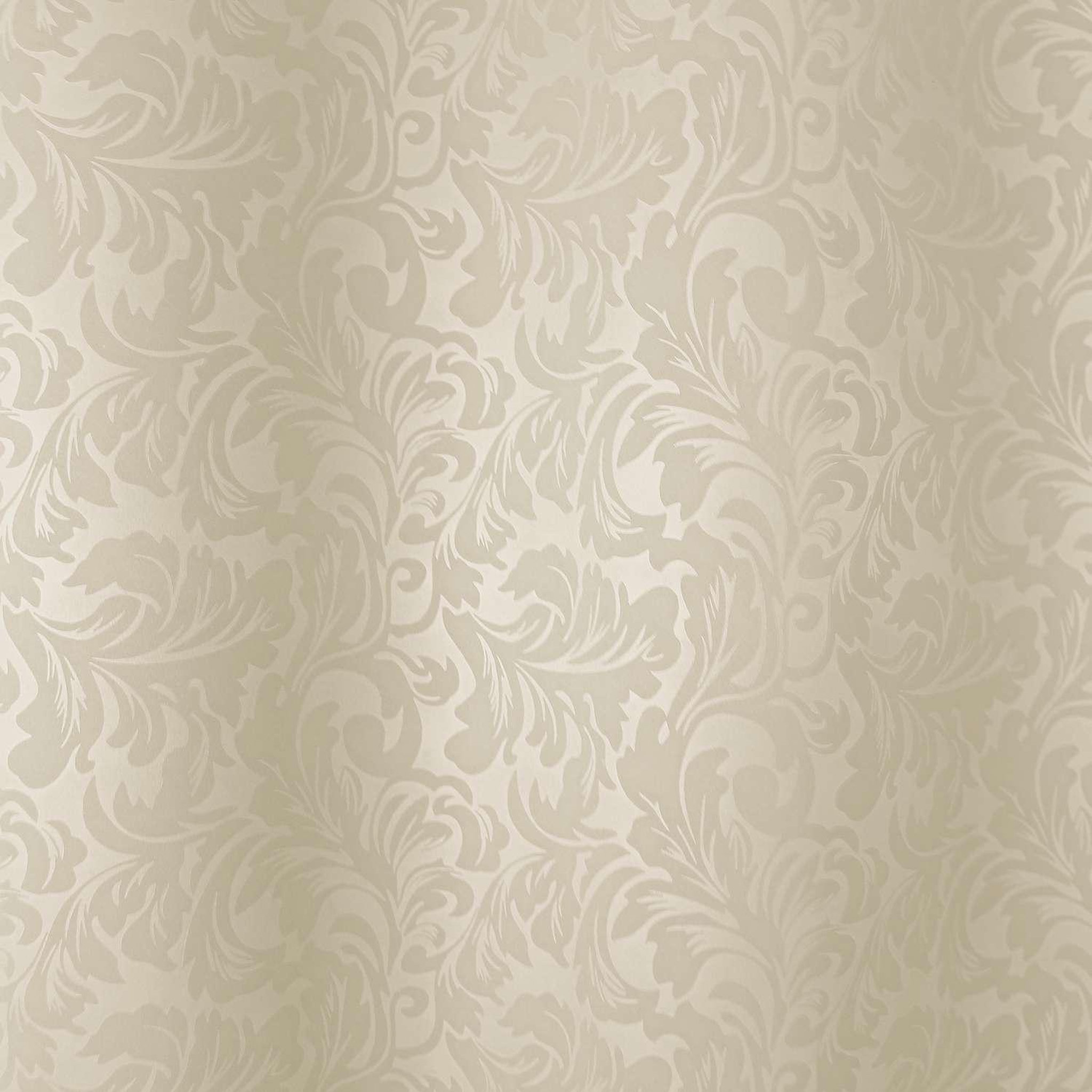 Voir la diapositive 4 : TOILINUX Rideau occultant frappé arabesque - 140 x 240 cm - ivoire