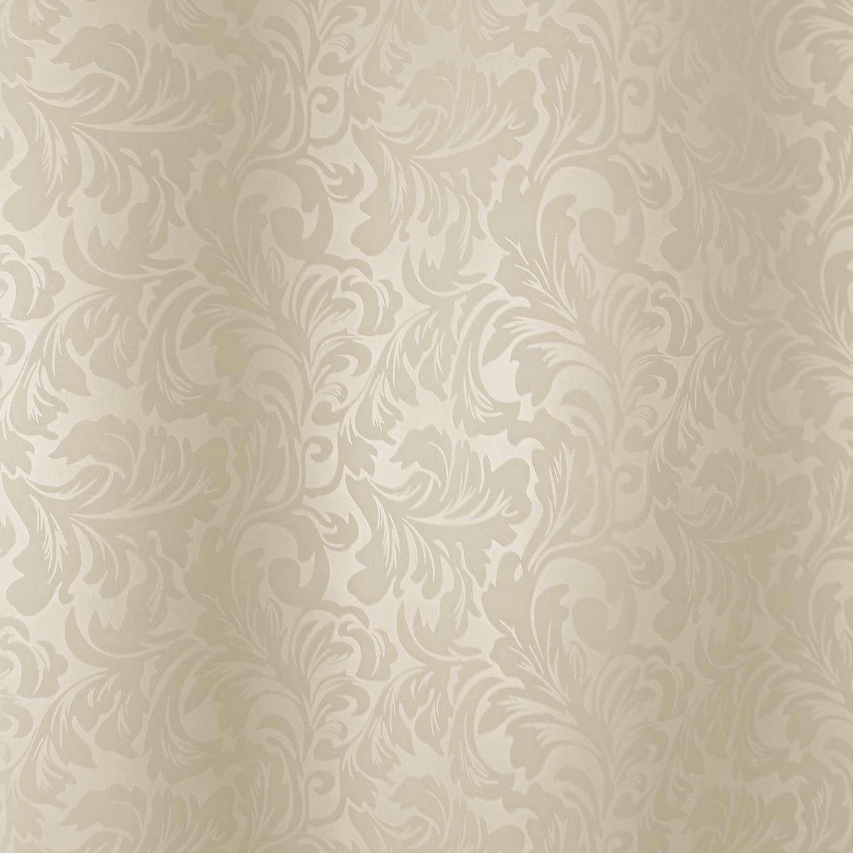 TOILINUX Rideau occultant frappé arabesque - 140 x 240 cm - Ivoire