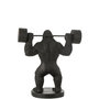 Voir la diapositive 2 : Paris Prix Statue Gorille en Résine  Haltérophilie  62cm Noir