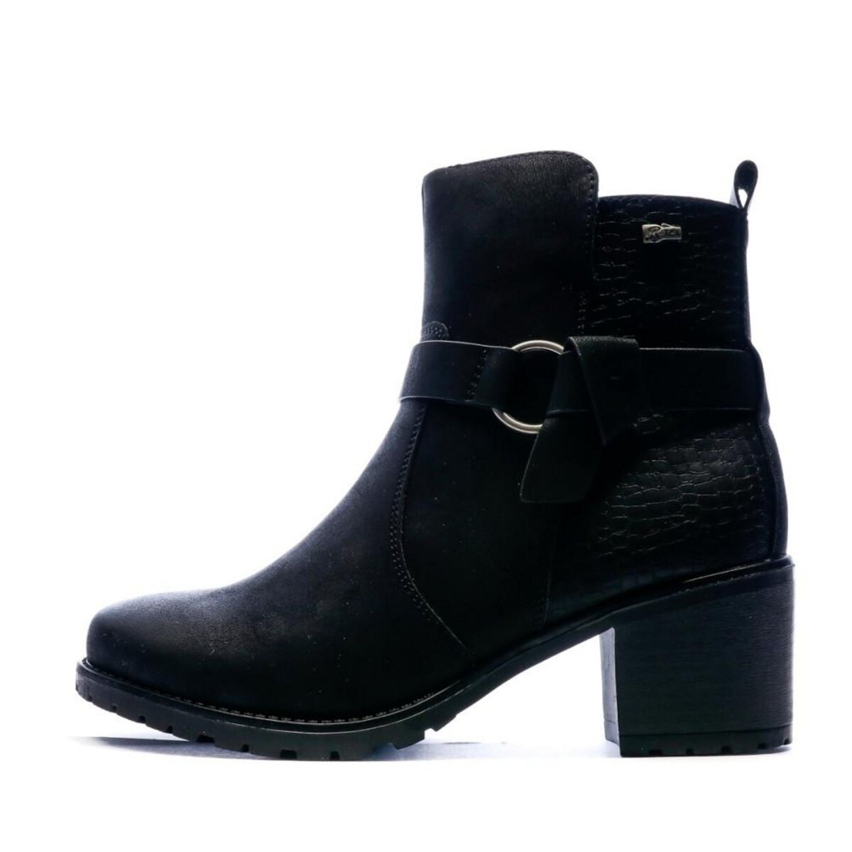 Bottines noires cheap femme pas cher