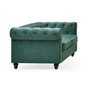 Voir la diapositive 4 : Paris Prix Canapé 2 Places Velours  Chesterfield  158cm Vert