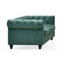 Voir la diapositive 4 : Paris Prix Canapé 2 Places Velours  Chesterfield  158cm Vert