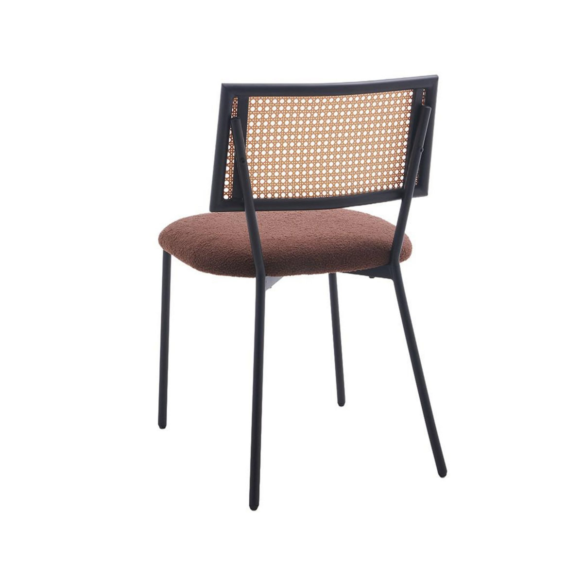 LISA DESIGN Luciano - lot de 2 chaises - en tissu bouclette