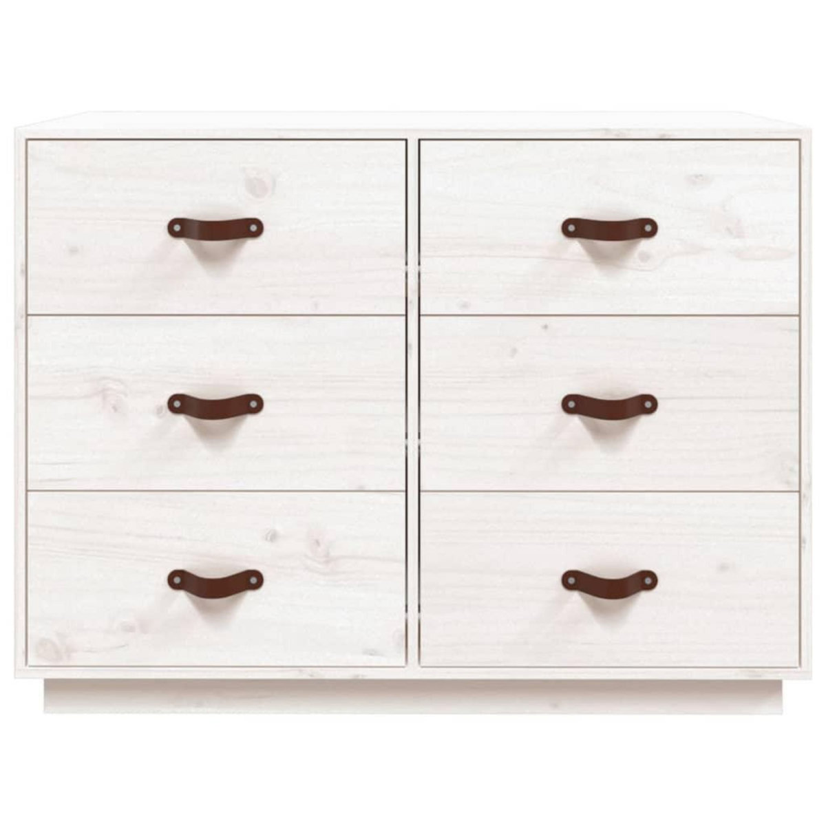 VIDAXL Buffet Blanc 100x40x75 cm Bois massif de pin
