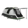 OUTSUNNY Tente de camping familiale 3-4 pers. - tente tunnel porche étanche 2000 mm - sac de transport inclus - gris