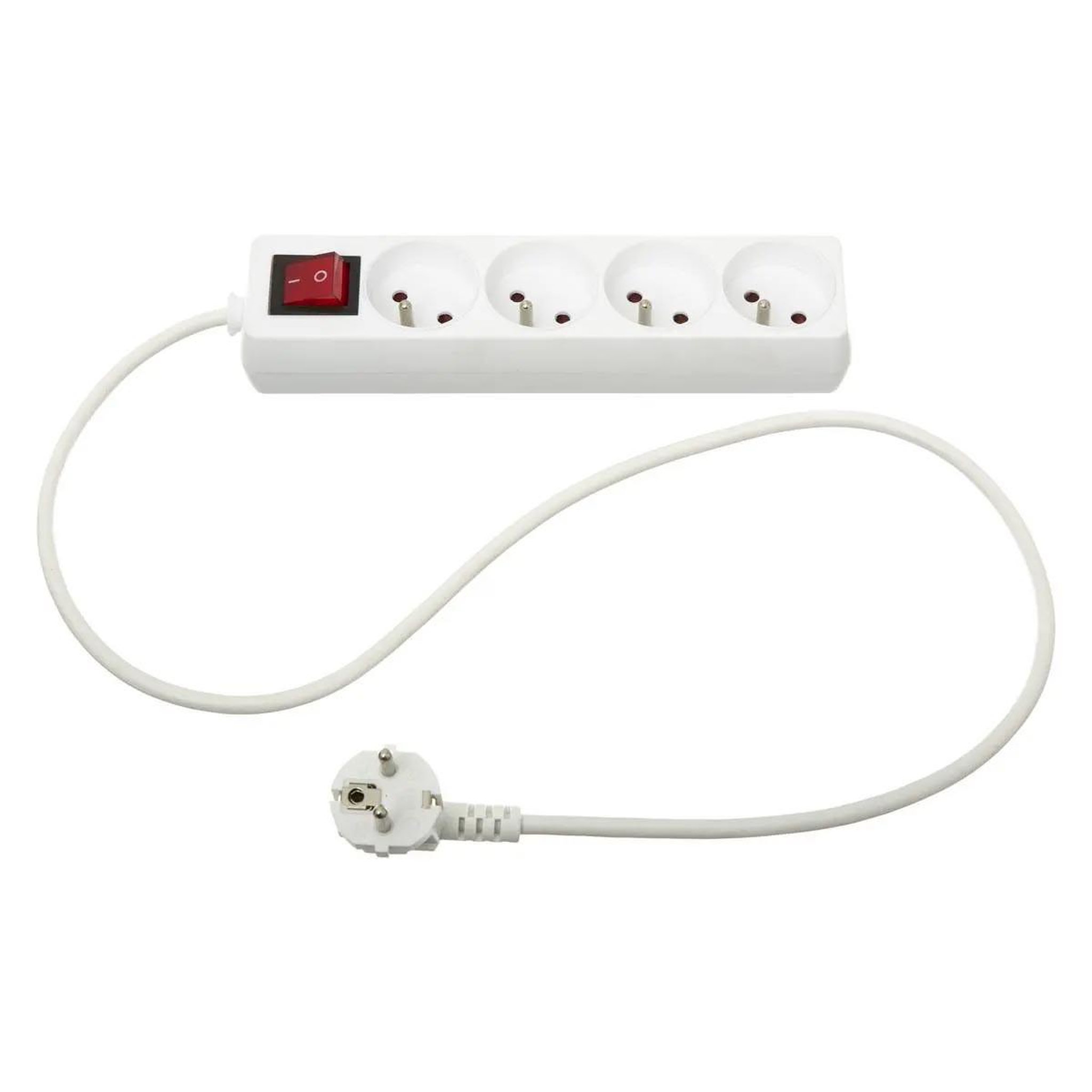 FIVE Bloc multiprise  4 prises  24cm blanc