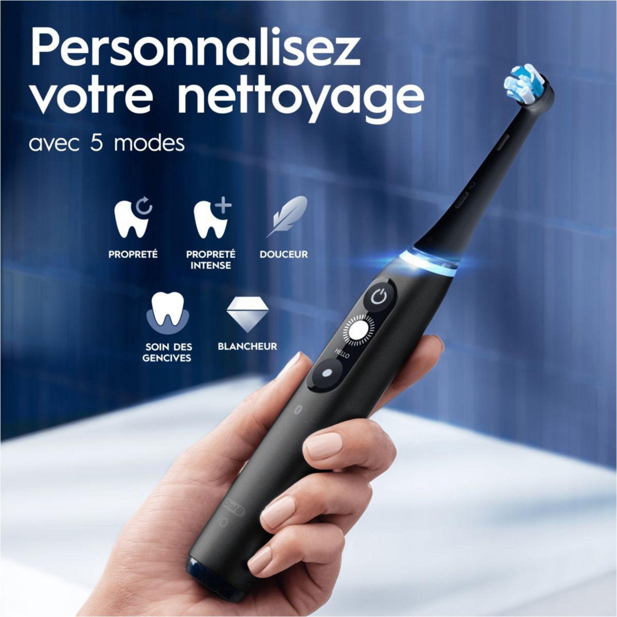 ORAL B Brosse à dents électrique iO7 Series Black +TC