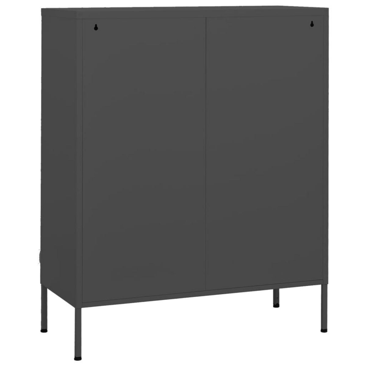 VIDAXL Armoire de rangement Anthracite 80x35x101,5 cm Acier