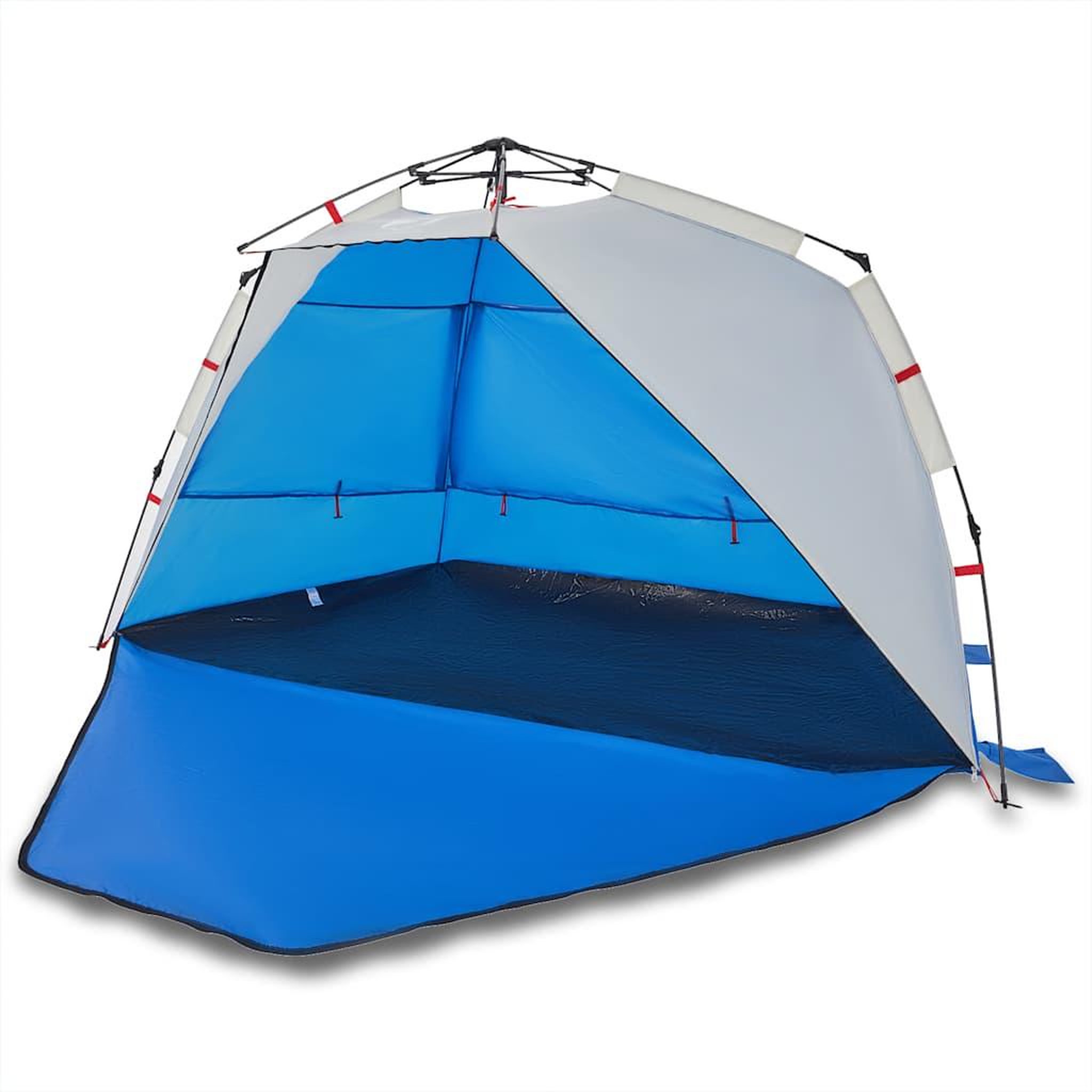Voir la diapositive 2 : VIDAXL Tente de plage 3 personnes liberation rapide impermeable