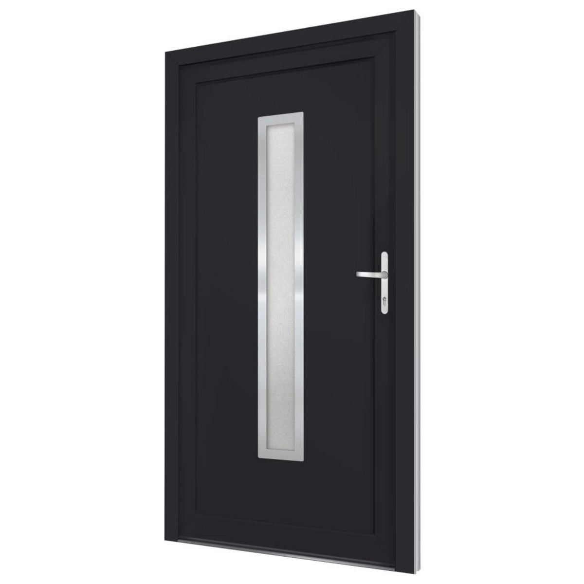 VIDAXL Porte d'entree anthracite 98x208 cm PVC
