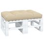 Voir la diapositive 3 : VIDAXL Coussin de palette beige 120x80x12 cm tissu