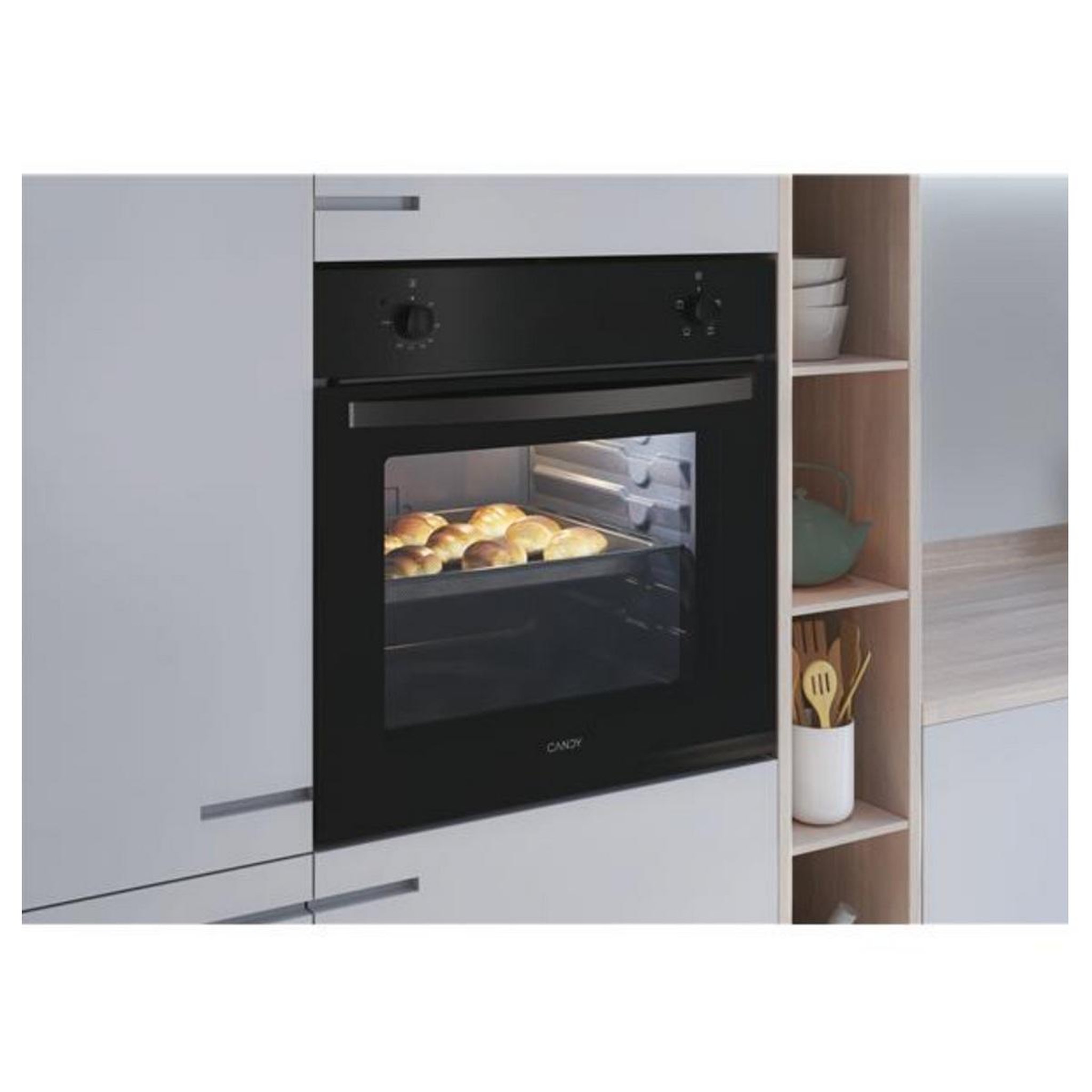 Voir la diapositive 5 : Candy Four intégrable 70l 60cm noir - fidcn100
