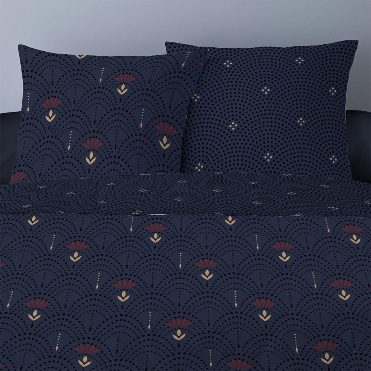 Dourev Housse de couette 260x240 Sacha + 2 taies