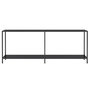 Voir la diapositive 3 : VIDAXL Table console Noir 200x35x75,5 cm Verre trempé