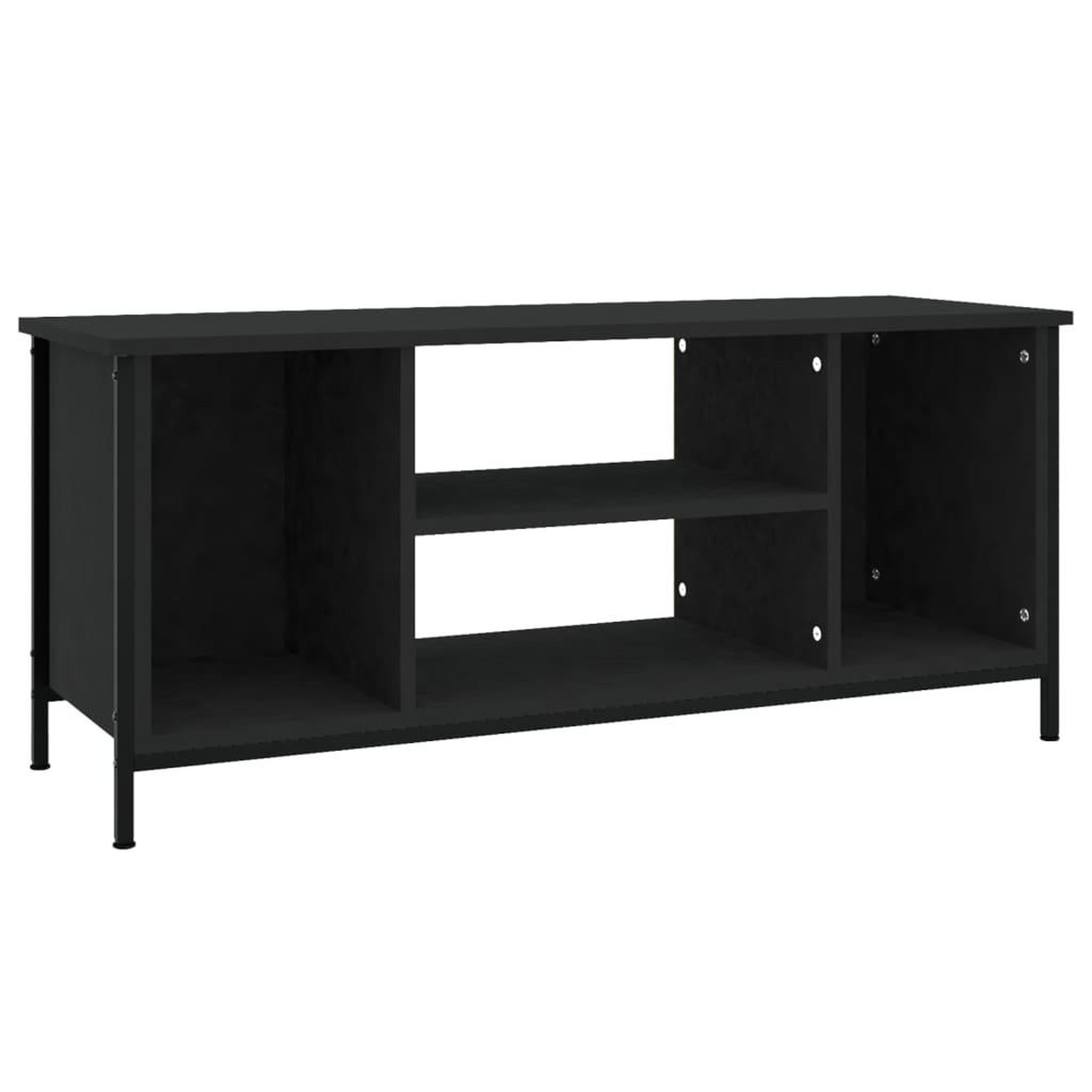 Voir la diapositive 2 : VIDAXL Meuble TV noir 102x35x45 cm bois d'ingenierie