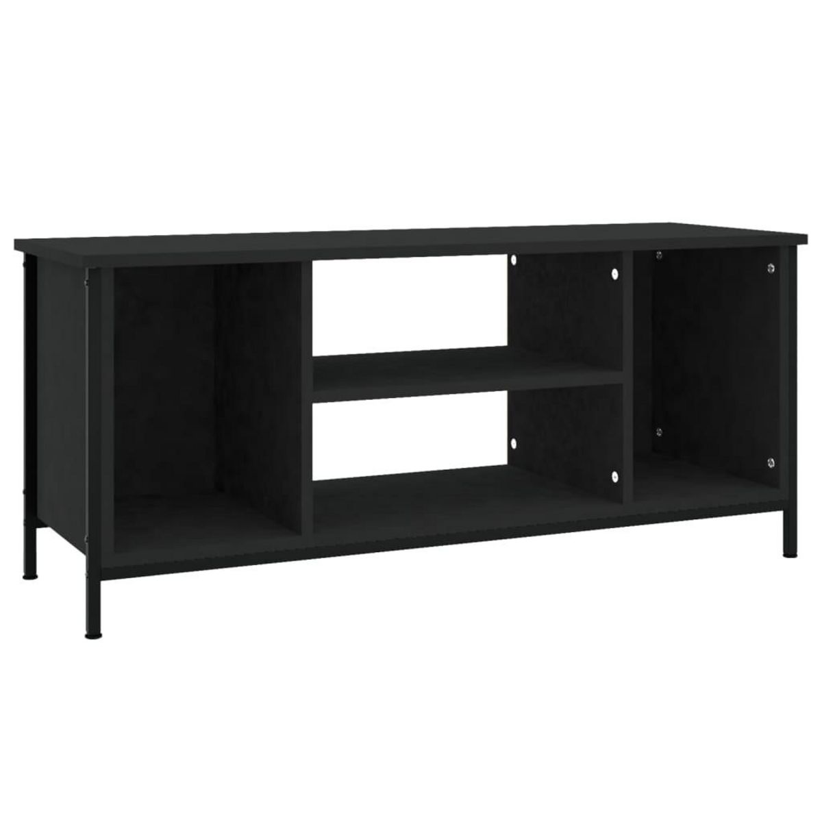 VIDAXL Meuble TV noir 102x35x45 cm bois d'ingenierie