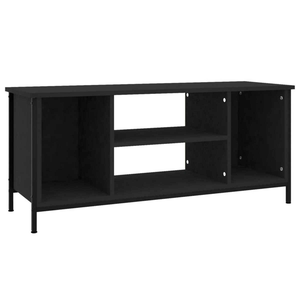 VIDAXL Meuble TV noir 102x35x45 cm bois d'ingenierie
