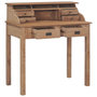 Voir la diapositive 2 : VIDAXL Bureau 90x50x100 cm bois de teck solide