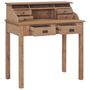 Voir la diapositive 2 : VIDAXL Bureau 90x50x100 cm bois de teck solide