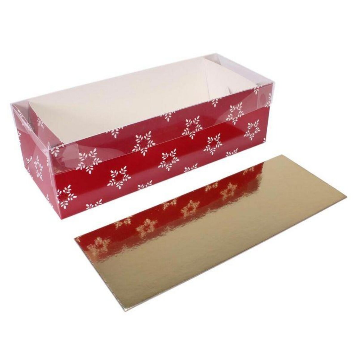 25 boîtes à Buche de Noël 30 x 11 x 10 cm / csj emballages com