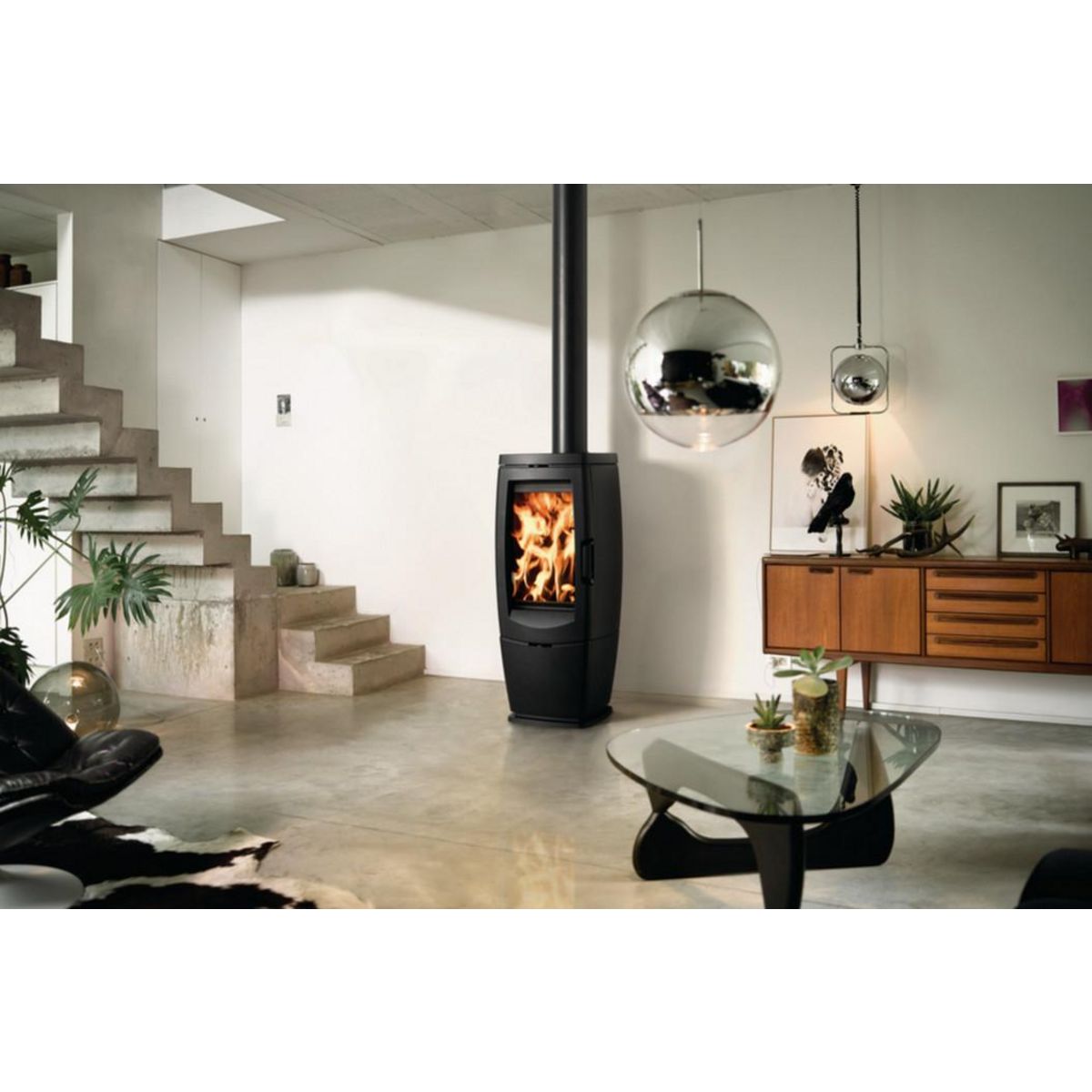 Supra Poêle à bois fonte 10kw noir - 117322