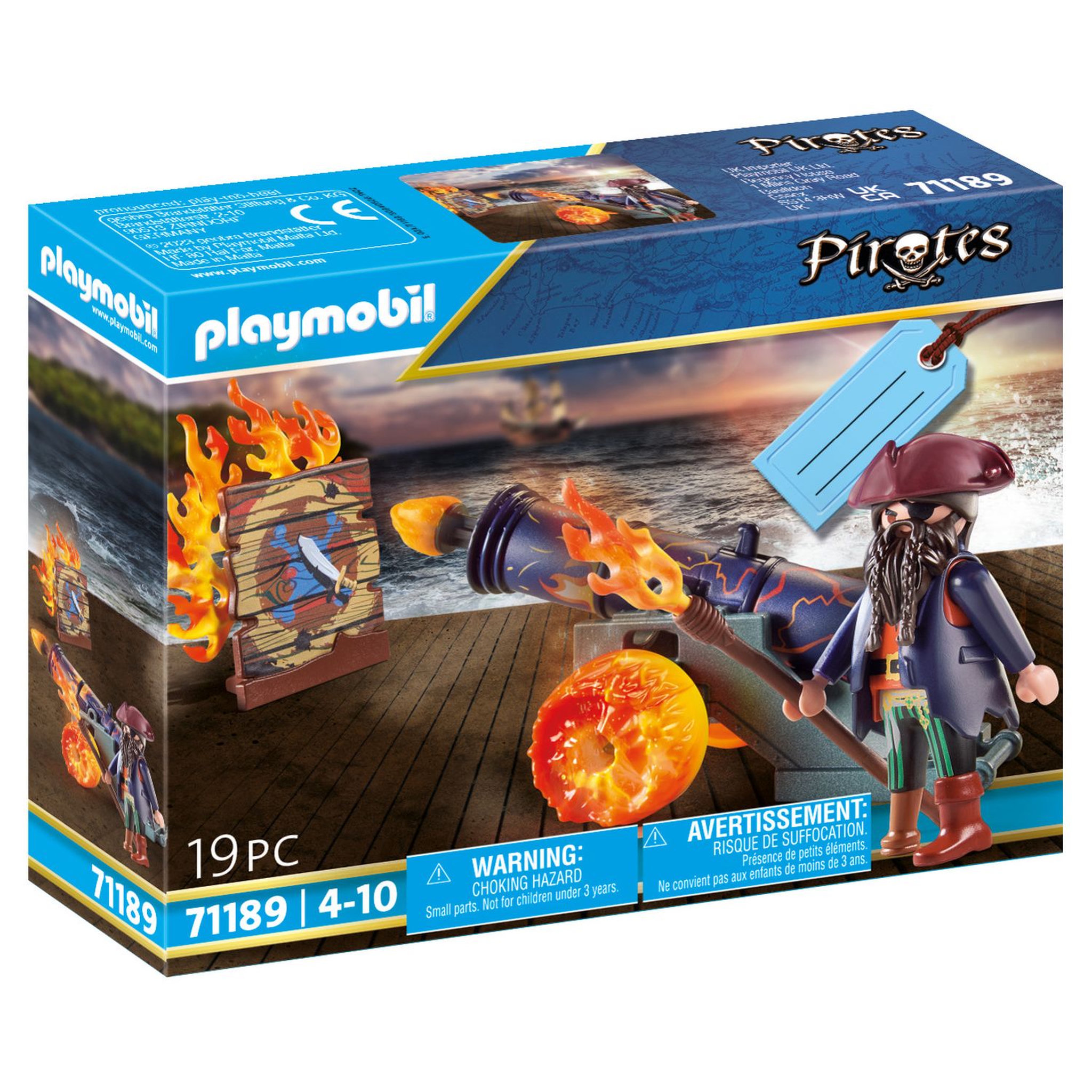 PLAYMOBIL 71189 Pirate et canon à feu 