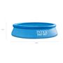 Voir la diapositive 3 : INTEX Piscine Gonflable Intex Easy Set 2.44 x 0.61m
