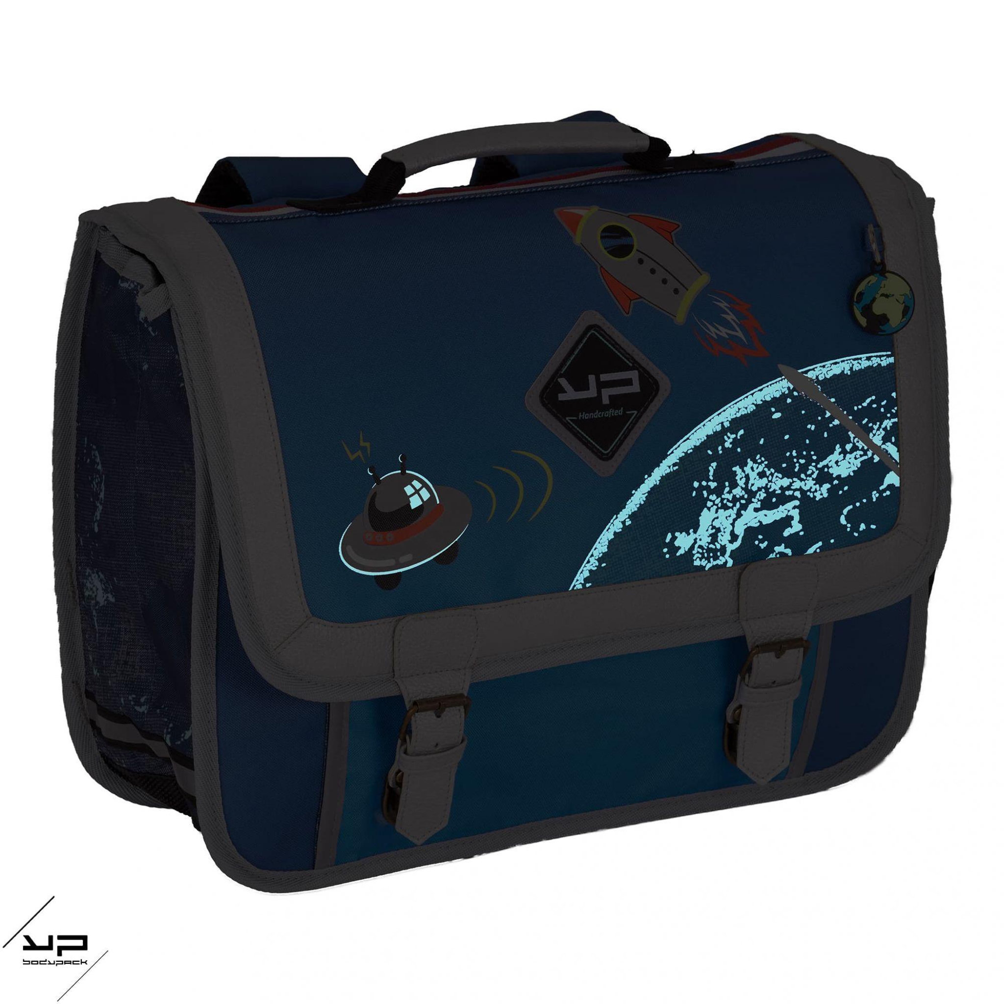 Voir la diapositive 4 : BODYPACK BODYPACK Cartable 38 cm recyclé objectif lune