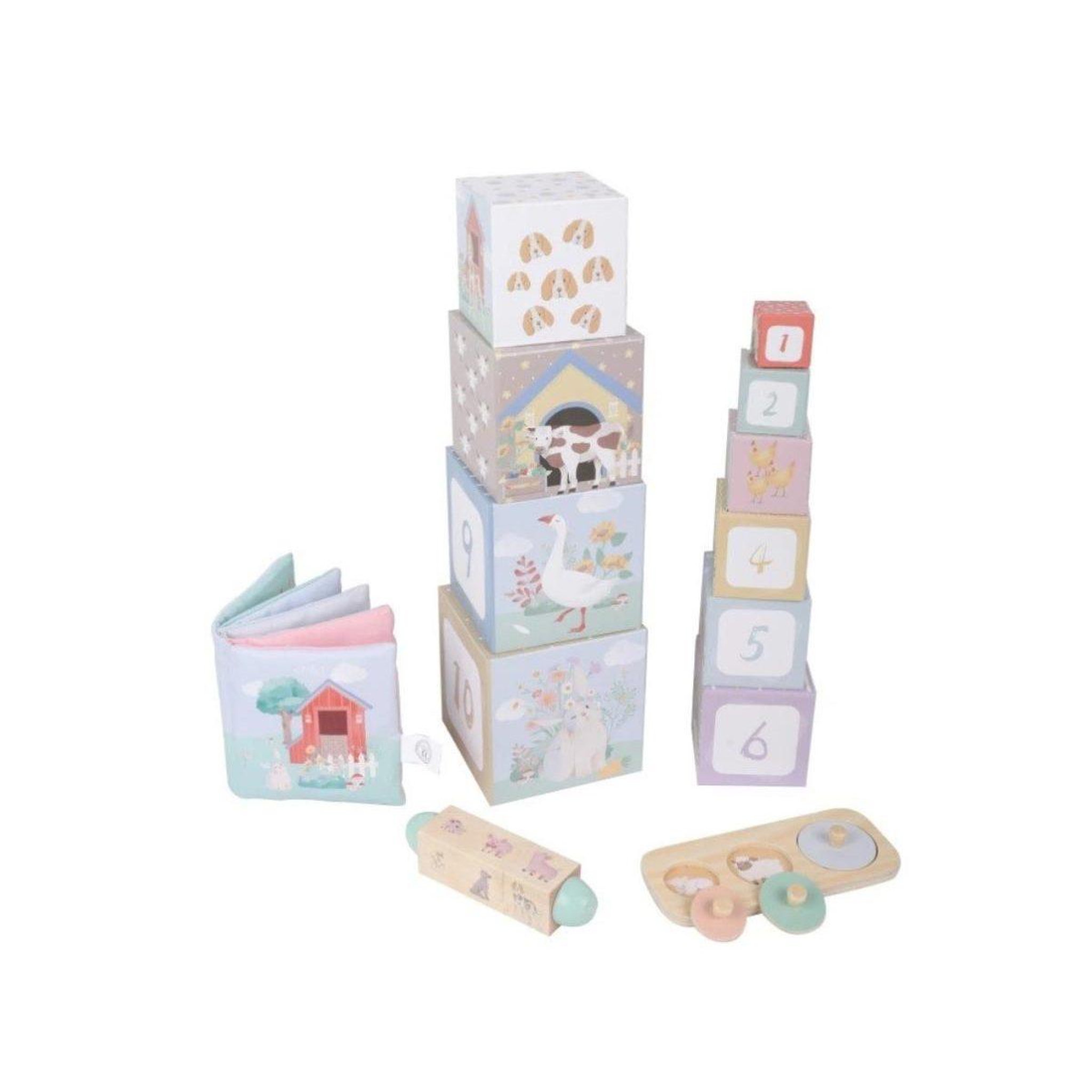 Voir la diapositive 3 : ELINELI Coffret de jouets montessori ferme