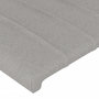 Voir la diapositive 5 : VIDAXL Tete de lit a LED Gris clair 103x16x118/128 cm Tissu