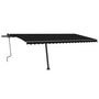 Voir la diapositive 4 : VIDAXL Auvent manuel retractable avec LED 500x300 cm Anthracite