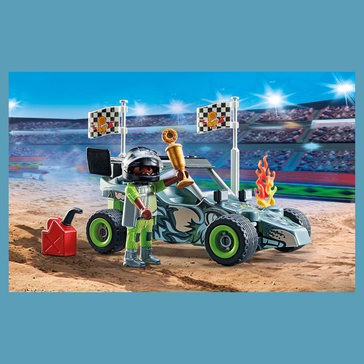 PLAYMOBIL 71044 StuntShow Cascadeur et Buggy