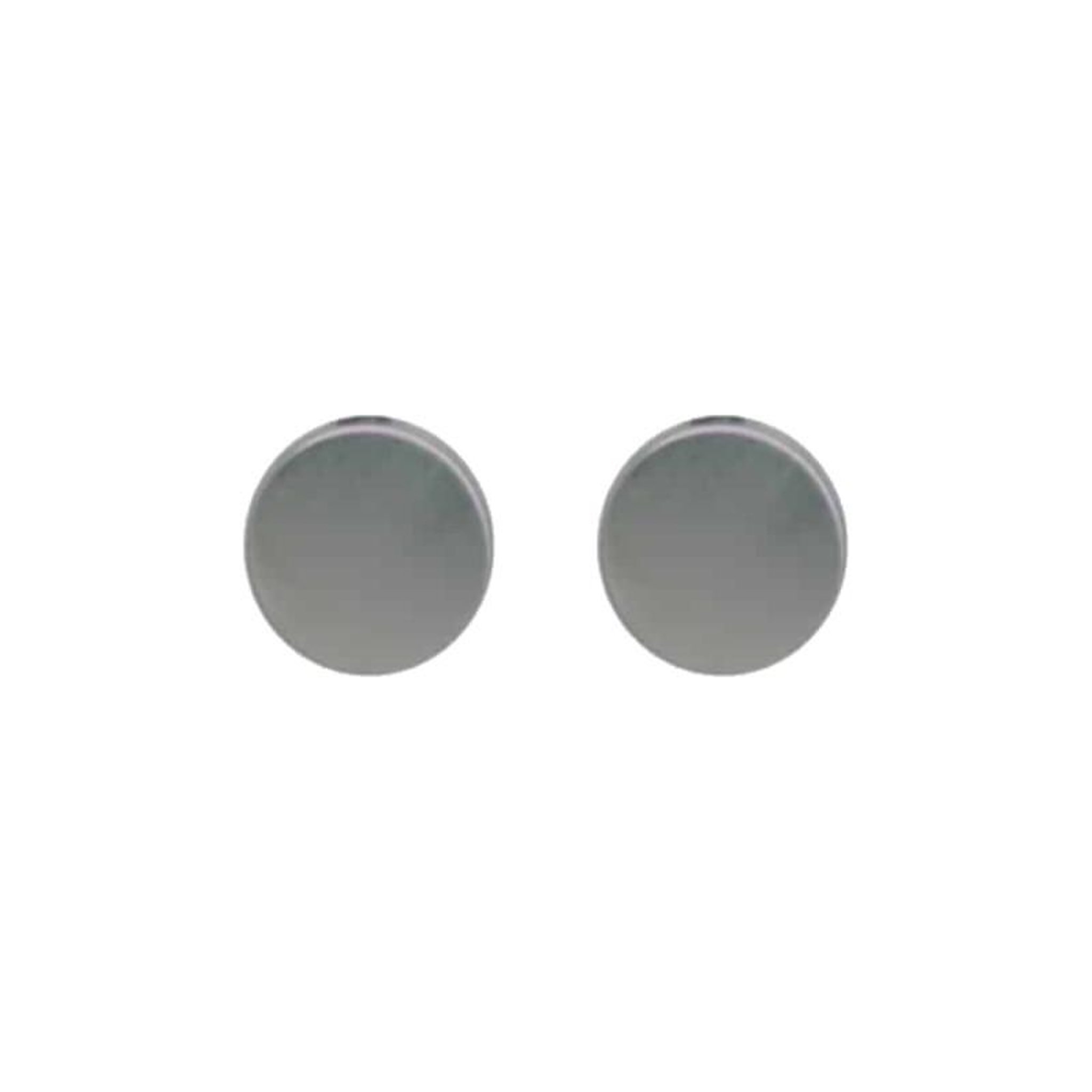 ESPACE-BRICOLAGE Paire de rosace ronde pour porte - Borgne - Inox 304 brossé mat