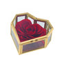 Voir la diapositive 2 : SC CRYSTAL Coffret en verre décoré d'une rose éternelle - stabilisée