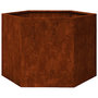 Voir la diapositive 2 : VIDAXL Jardiniere Rouille 60x60x45 cm Acier corten
