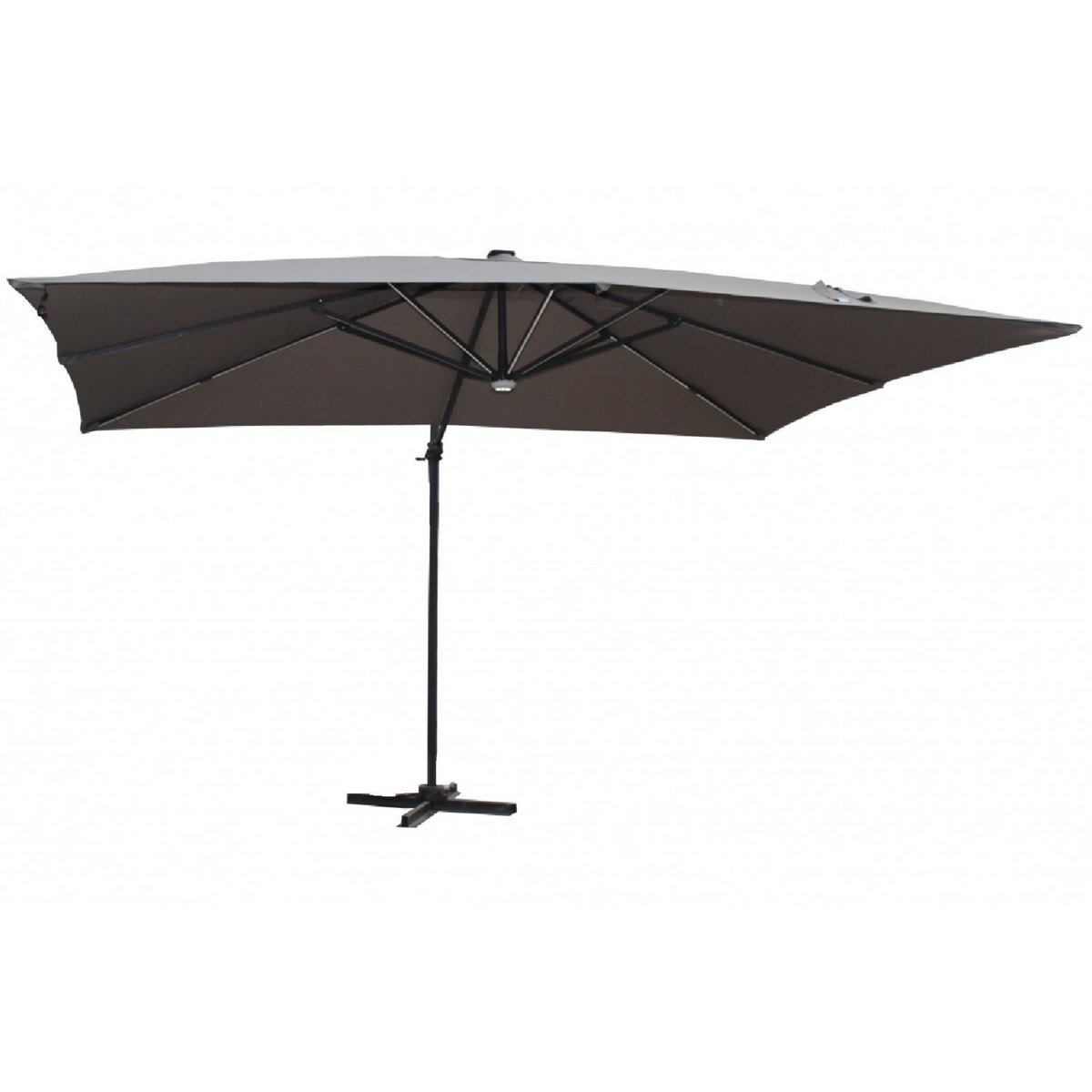 CONCEPT USINE Parasol LED 3 x 4 m gris CALVIA