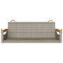 Voir la diapositive 4 : VIDAXL Balancelle gris 109x62x40 cm resine tressee
