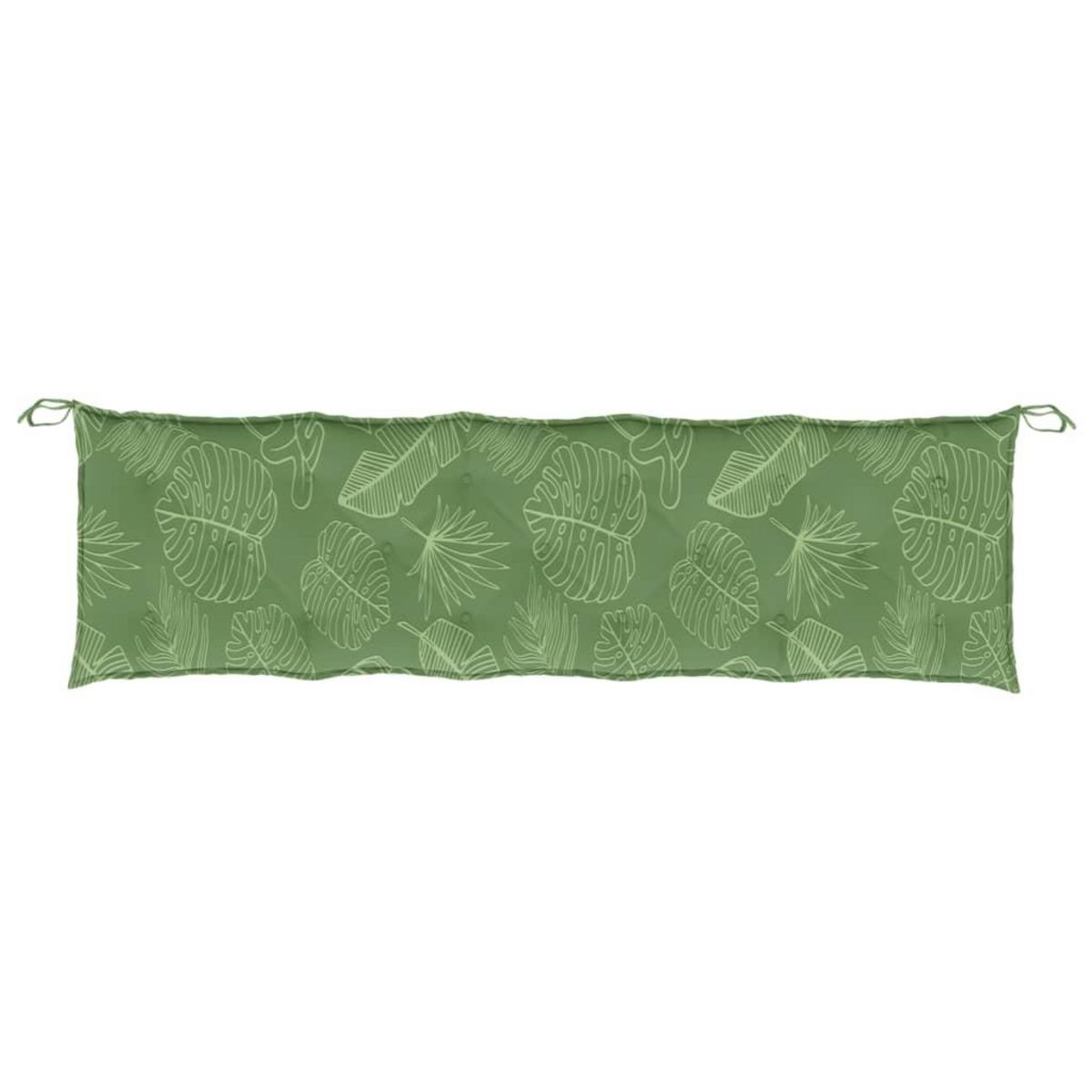 VIDAXL Coussin de banc de jardin motif de feuilles 180x50x7 cm