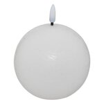 ATMOSPHERA Bougie Boule à LED  Molia  12cm Blanc