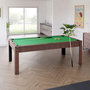 Voir la diapositive 4 : PLAY4FUN Billard Américain HARMONY 6Ft - 206,5 x 116,5 x 80 cm avec accessoires et plateau dînatoire - Couleur Chêne