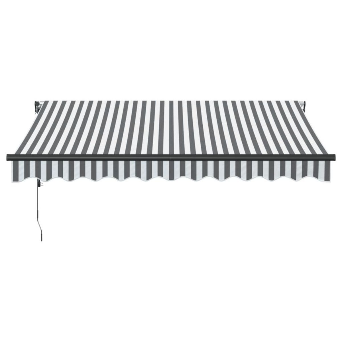VIDAXL Auvent retractable automatique anthracite et blanc 300x250 cm