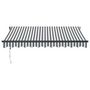 Voir la diapositive 3 : VIDAXL Auvent retractable automatique anthracite et blanc 300x250 cm