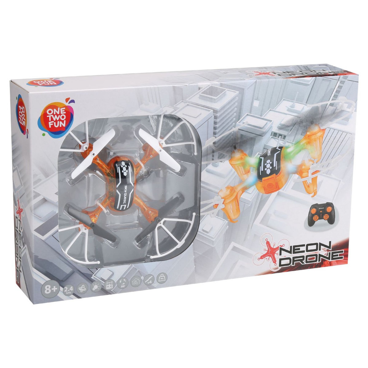 One Two Fun Drone Neon - Orange