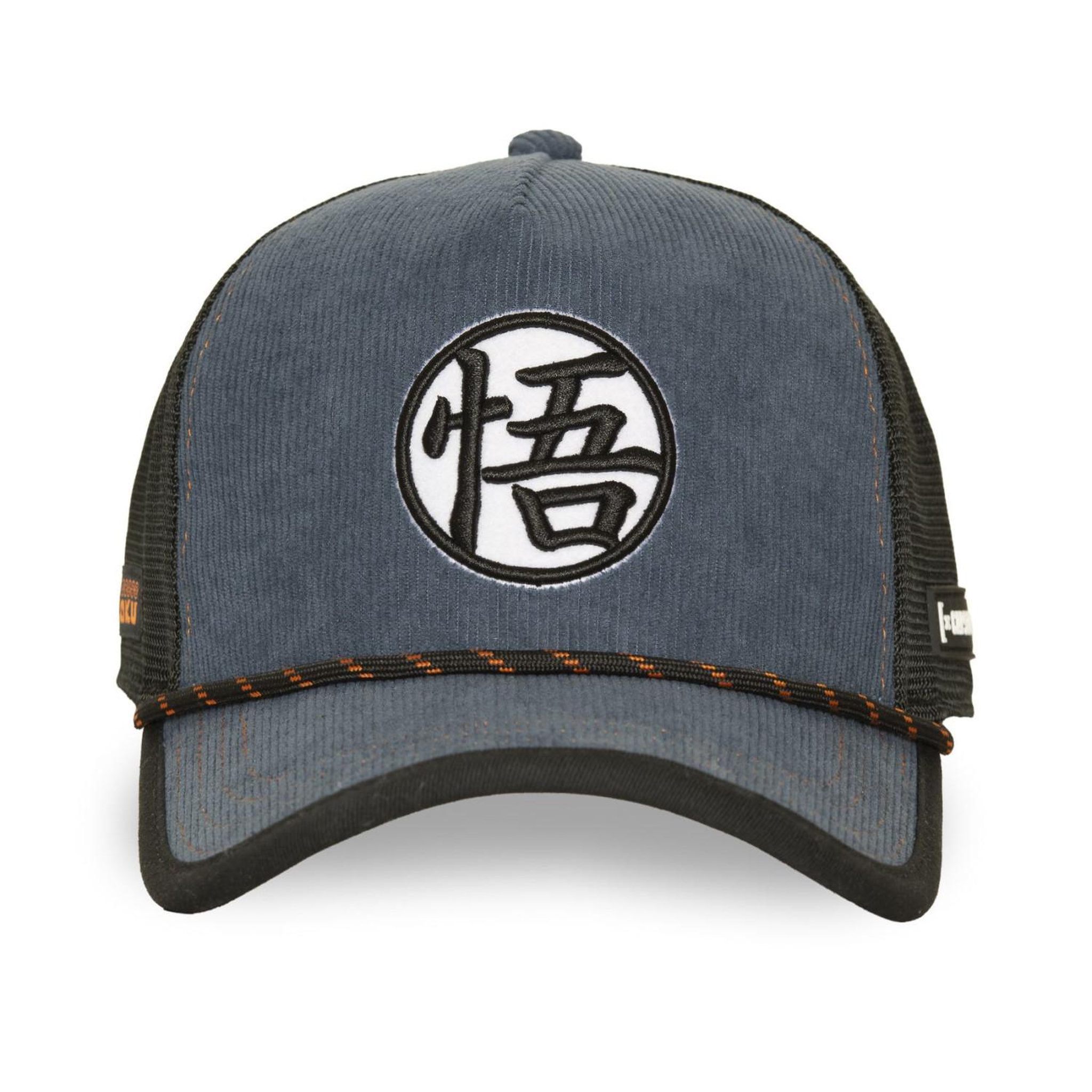 Voir la diapositive 2 : CAPSLAB Casquette trucker avec filet et patch dragon ball super symbol