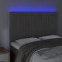 Voir la diapositive 3 : VIDAXL Tete de lit a LED Gris fonce 144x5x118/128 cm Velours